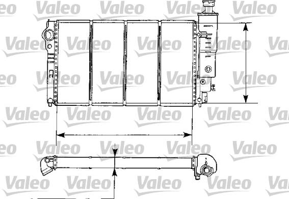 Valeo 730974 - Radiator, engine cooling autospares.lv