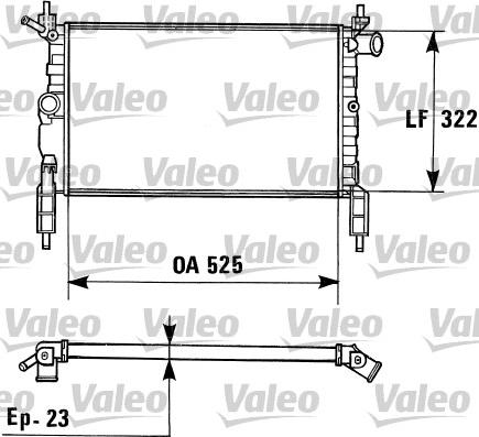 Valeo 730975 - Radiator, engine cooling autospares.lv