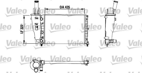 Valeo 730976 - Radiator, engine cooling autospares.lv