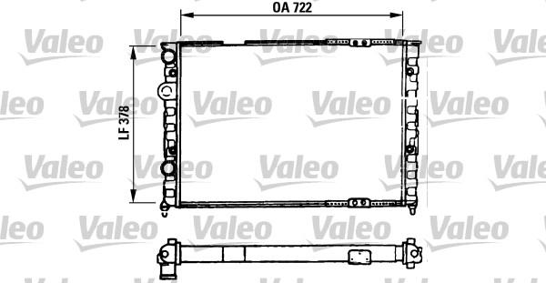 Valeo 730971 - Radiator, engine cooling autospares.lv