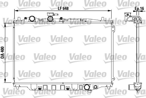 Valeo 730440 - Radiator, engine cooling autospares.lv