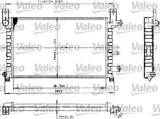 Valeo 730483 - Radiator, engine cooling autospares.lv