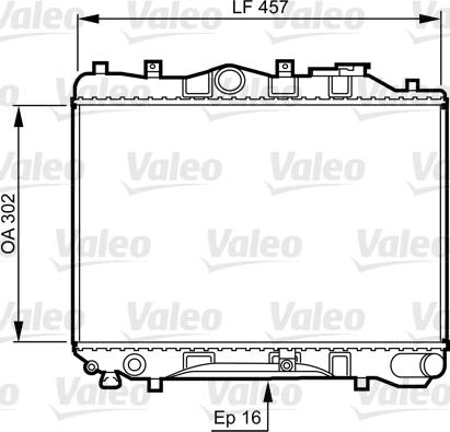 Valeo 730436 - Radiator, engine cooling autospares.lv