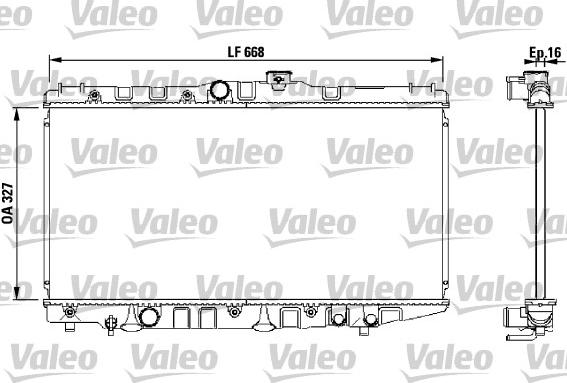 Valeo 730471 - Radiator, engine cooling autospares.lv