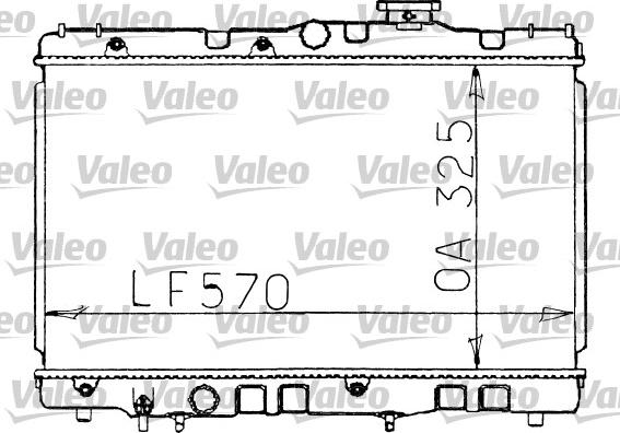 Valeo 730472 - Radiator, engine cooling autospares.lv