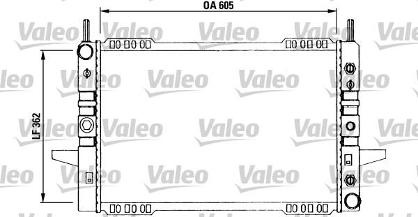 Valeo 730594 - Radiator, engine cooling autospares.lv