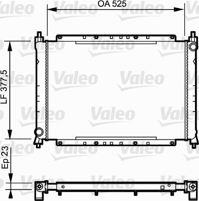 Valeo 730565 - Radiator, engine cooling autospares.lv