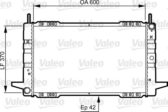 Valeo 730563 - Radiator, engine cooling autospares.lv