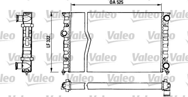 Valeo 730505 - Radiator, engine cooling autospares.lv