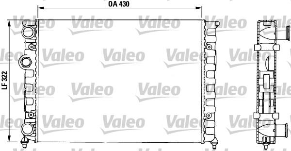 Valeo 730503 - Radiator, engine cooling autospares.lv