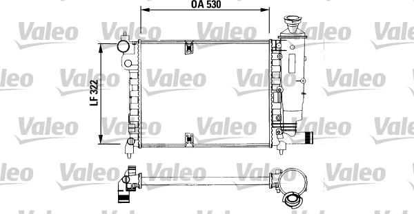 Valeo 730515 - Radiator, engine cooling autospares.lv