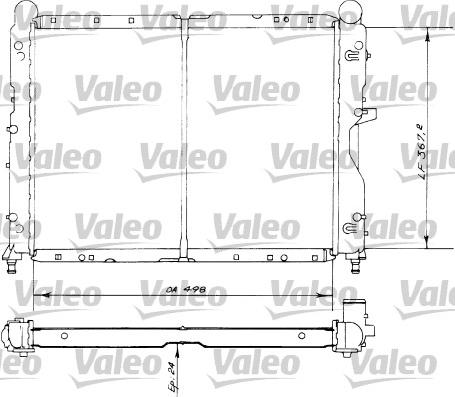 Valeo 730516 - Radiator, engine cooling autospares.lv