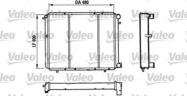 Valeo 730511 - Radiator, engine cooling autospares.lv