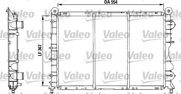 Valeo 730518 - Radiator, engine cooling autospares.lv