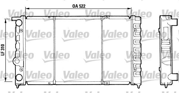 Valeo 730513 - Radiator, engine cooling autospares.lv