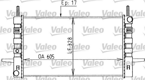 Valeo 730589 - Radiator, engine cooling autospares.lv