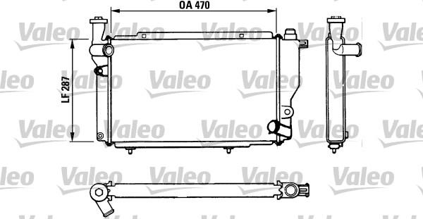 Valeo 730534 - Radiator, engine cooling autospares.lv