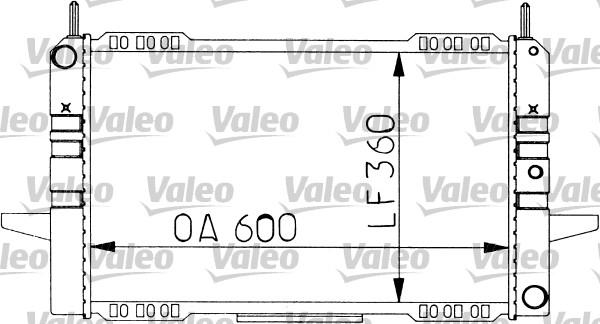 Valeo 730533 - Radiator, engine cooling autospares.lv