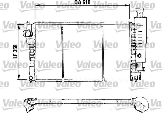 Valeo 730576 - Radiator, engine cooling autospares.lv