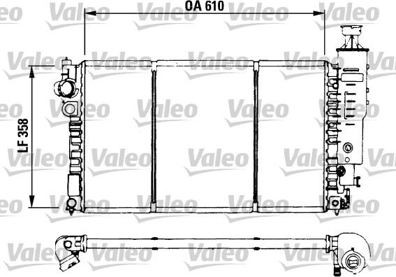 Valeo 730573 - Radiator, engine cooling autospares.lv