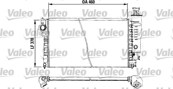 Valeo 730572 - Radiator, engine cooling autospares.lv