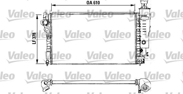 Valeo 730577 - Radiator, engine cooling autospares.lv