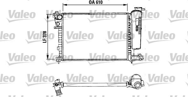 Valeo 730630 - Radiator, engine cooling autospares.lv