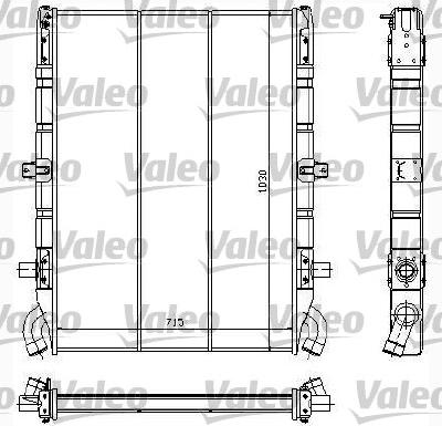 Valeo 730638 - Radiator, engine cooling autospares.lv