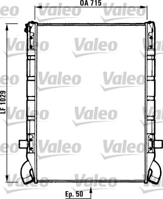 Valeo 730637 - Radiator, engine cooling autospares.lv