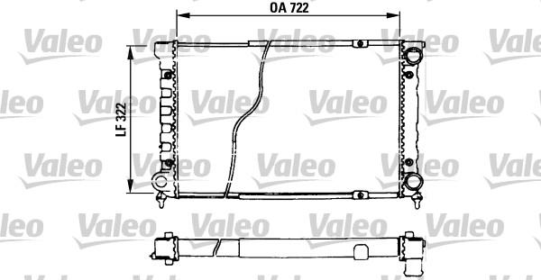 Valeo 730629 - Radiator, engine cooling autospares.lv