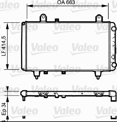 Valeo 730040 - Radiator, engine cooling autospares.lv