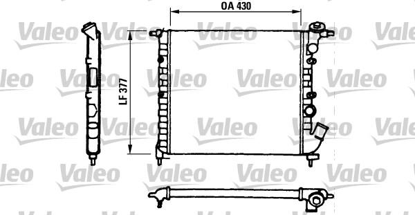 Valeo 730055 - Radiator, engine cooling autospares.lv