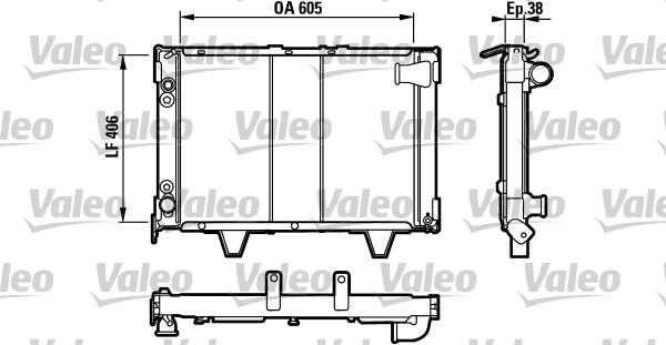 Valeo 730066 - Radiator, engine cooling autospares.lv