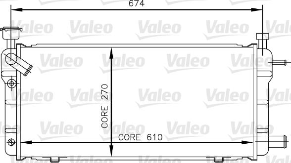 Valeo 730018 - Radiator, engine cooling autospares.lv