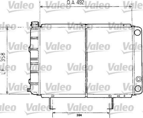 Valeo 730071 - Radiator, engine cooling autospares.lv