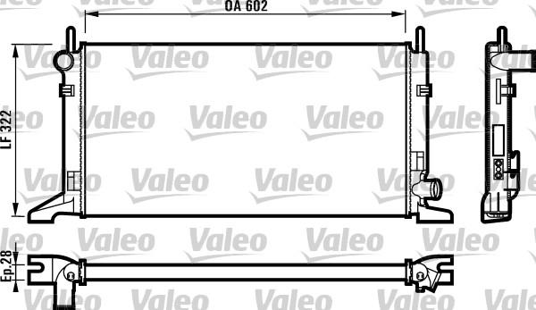 Valeo 730117 - Radiator, engine cooling autospares.lv