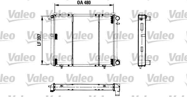 Valeo 730180 - Radiator, engine cooling autospares.lv