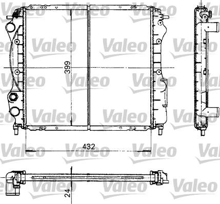 Valeo 730181 - Radiator, engine cooling autospares.lv