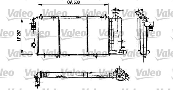 Valeo 730896 - Radiator, engine cooling autospares.lv