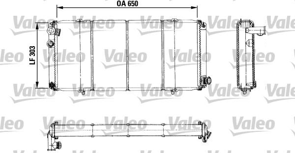 Valeo 730898 - Radiator, engine cooling autospares.lv