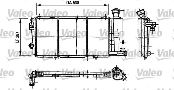 Valeo 730897 - Radiator, engine cooling autospares.lv