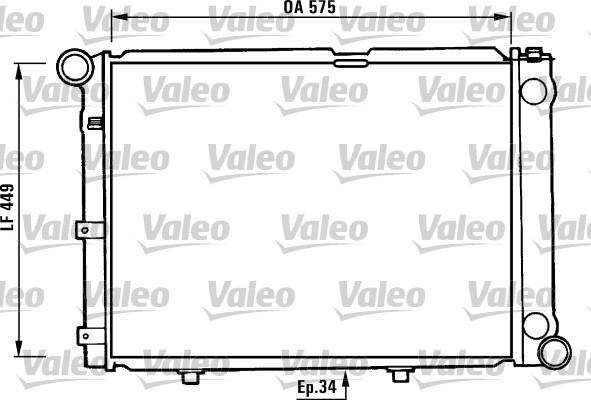 Valeo 730344 - Radiator, engine cooling autospares.lv