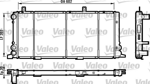 Valeo 730348 - Radiator, engine cooling autospares.lv