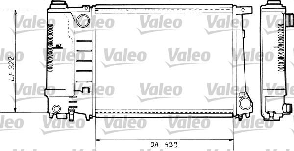 Valeo 730365 - Radiator, engine cooling autospares.lv
