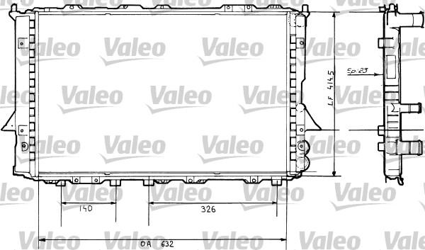 Valeo 730360 - Radiator, engine cooling autospares.lv