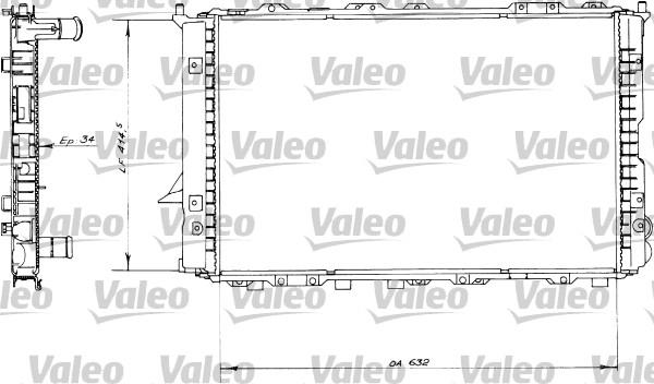 Valeo 730363 - Radiator, engine cooling autospares.lv