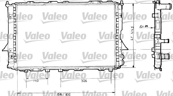 Valeo 730362 - Radiator, engine cooling autospares.lv