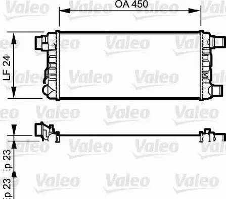 Valeo 730309 - Radiator, engine cooling autospares.lv