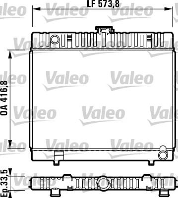 Valeo 730302 - Radiator, engine cooling autospares.lv