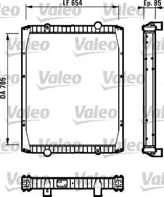 Valeo 730339 - Radiator, engine cooling autospares.lv